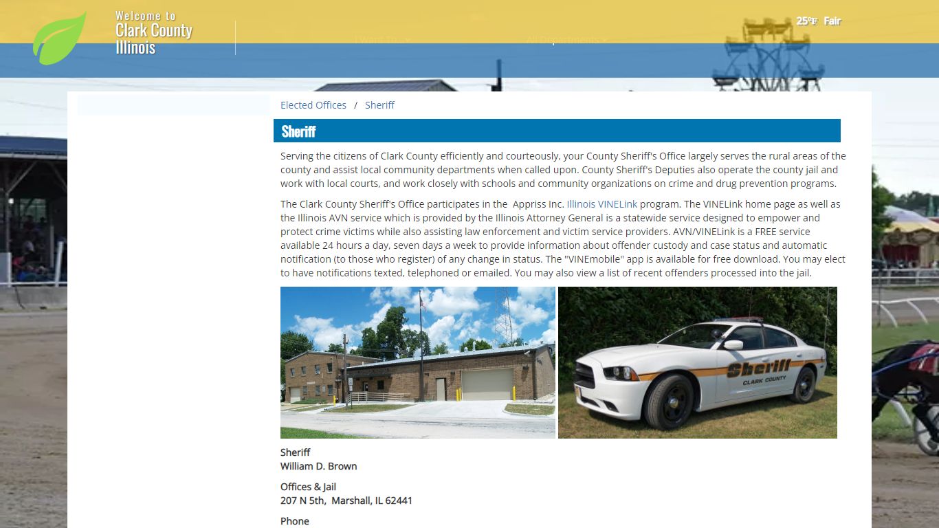 The Official Website of Clark County, IL - Sheriff